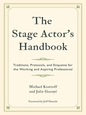 cover image of The Stage Actor's Handbook
